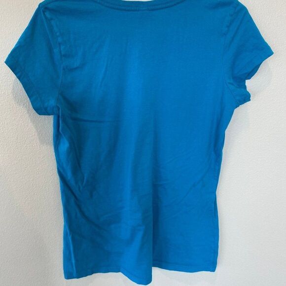 Seattle Seafair Beautiful Bright Blue Angels V-Neck T-shirt, Size XL - Picture 5 of 7